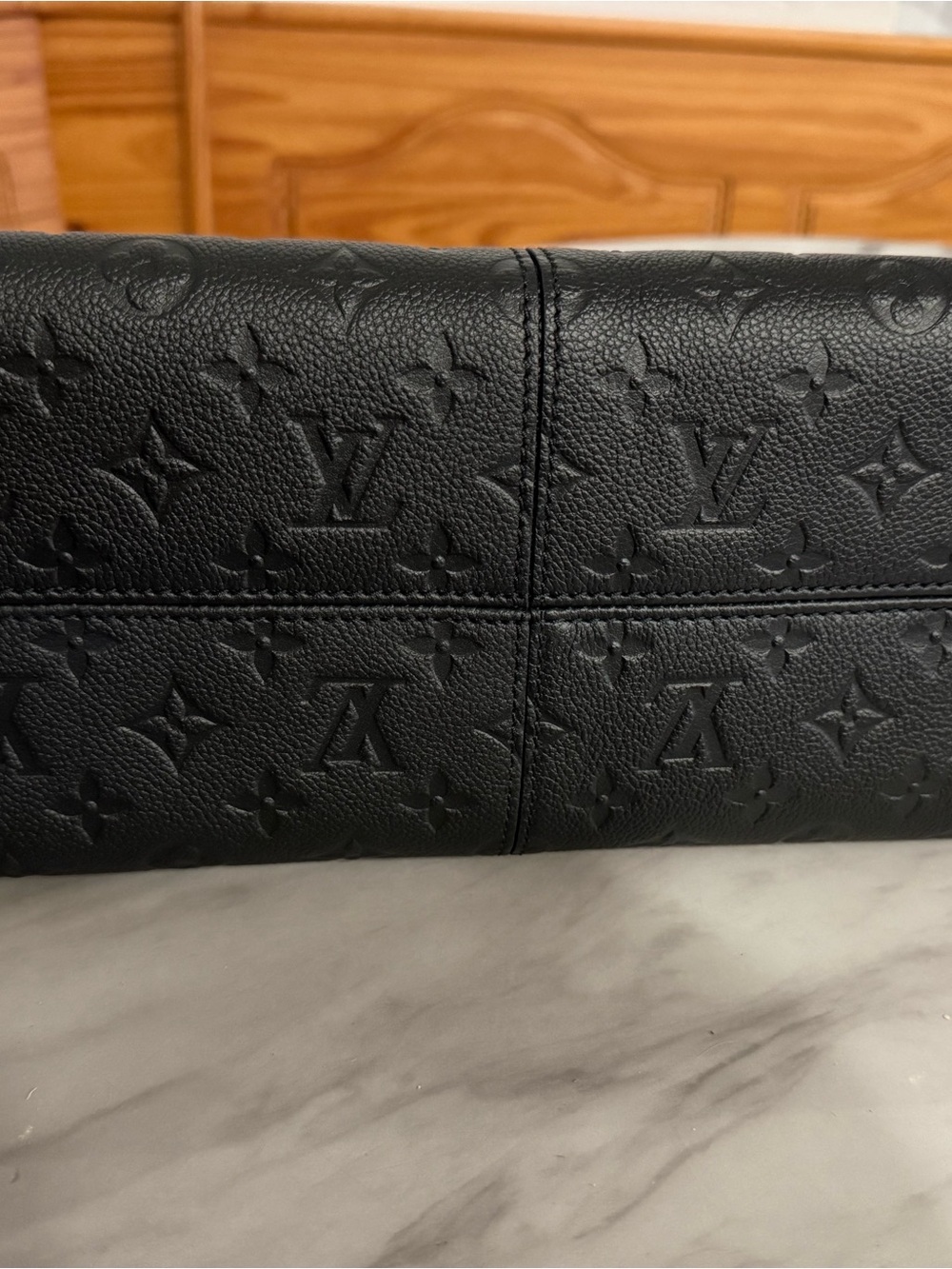 Louis Vuitton Three MM M54273 Monogram Empreinte Noir Tote Shoulder Bag Ladies - Picture 9 of 9